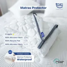 TURU Matras Protector Premium Waterproof dan Non Waterproof untuk Perlindungan Kasur