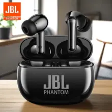 Earphone JBL Phantom TWS Bluetooth 5.3 Stereo 9D Bass Headset Nirkabel dengan Mikrofon Original