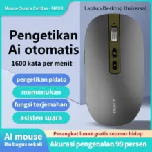 Rulink MR08 Mouse AI Cerdas Pengenal Suara Wireless Bluetooth dengan 6 Tombol Rechargeable