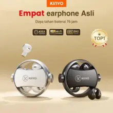 Kinyo A20 TWS Earphone Bluetooth 5.4 Wireless dengan Baterai Tahan Lama 76 Jam dan Suara Jernih HIFI