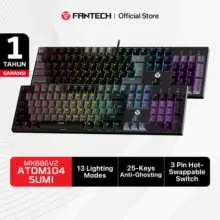 Fantech ATOM MK886 RGB Gaming Mechanical Keyboard Full Size 104 Keys Blue Switch Red Switch