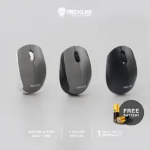 Rexus Q30 Wireless Mouse Silent Click Ergonomis Hemat Energi Portabel untuk Laptop dan PC
