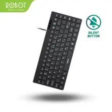 ROBOT RK10 Mini Wired Keyboard Ultra Thin Portable dengan Desain Ergonomis dan Garansi Resmi