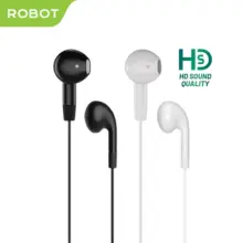 ROBOT RE50 Earphone In Ear Headset Musik Original Suara Jernih Detail Bass Nyaman untuk Android dan iPhone