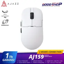 Ajazz AJ159 Wireless Gaming Mouse Ringan 56g dengan Sensor PAW3395 Presisi Tinggi