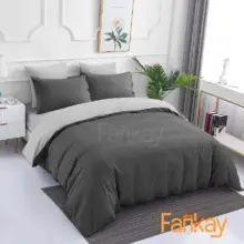 Fankay Bedcover Premium Set Sprei Microfiber Halus Lembut dan Tebal dengan Sarung Bantal Guling