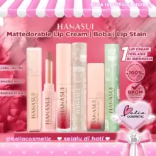 Hanasui Lip Cream Boba Series dan Lip Tint Matcha Latte Matte Tahan Lama Pigmented