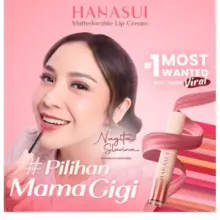 Hanasui Mattedorable Lip Cream Velvet Matte Tahan Lama Melembapkan dengan Vitamin E dan Olive Oil