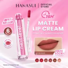 Hanasui Next Level Liplast Cream Matte Tahan Lama Pigmented Ringan Dengan Coverage Maksimal