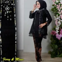 Kebaya Tunik Sprikel Payet Jahit Tangan Modern Elegan Nyaman untuk Pesta dan Resepsi