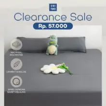 UNITWO Bedcover Set Sprei Elegan Lembut Tersedia Ukuran Single Queen King