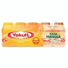 Yakult Rasa Mangga 5 Botol Minuman Probiotik Segar Menyehatkan
