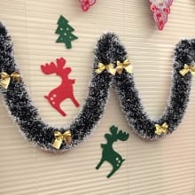 Slinger Natal 2 Meter Hijau Salju – Rumbai Unik untuk Dekorasi Pohon Natal