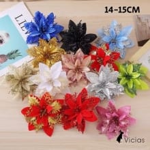Bunga Kastuba Poinsettia Cherry untuk Dekorasi Natal