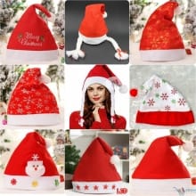Topi Natal Ceria Santa Claus Polos & Beraneka Motif