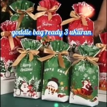Tas Kado Natal Imut dengan Motif Karakter 2025 Stylish