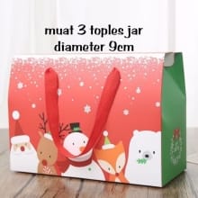Kotak Hadiah Natal untuk 3 Toples Jar – BOX CHRISTMAS 2025 NB-46 Terlaris