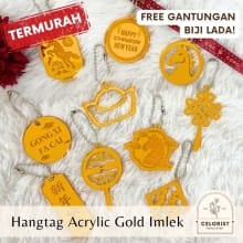 Hang Tag Akrilik Imlek 2026 | Gantungan Dekorasi Tahun Kuda Api