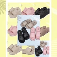 Sandal Wedges Wanita Elegan 5cm – Karet Kekinian untuk Gaya Korea