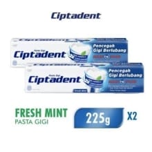 Pasta Gigi Ciptadent Maxi 12 Fresh Mint 225gr x2