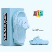 Sandal Unisex Anak Dewasa Lucu Tematik Minecraft – Empuk dan Ringan