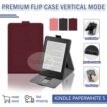 Cover Flip Smart untuk Amazon Kindle Paperwhite 5 (2021) dengan Stand Vertikal – Softcase Elegan