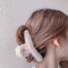 Jepit Rambut Slim Bulu Halus Gaya Korea untuk Wanita