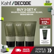 KAHF Paket Tripel Sabun Cuci Muka 3in1 100ml