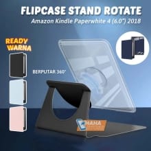 Casing Flipcover Kulit Amazon Kindle Paperwhite 4 Gen 10 – 360° Rotatable & Magnetik