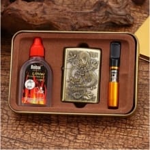 Korek Naga Timbul Zipo + Minyak & Pipa Zipo Komplit – AF.Shop