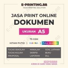 Cetakan Dokumen A5 75 gsm – Tugas Makalah dan Ebook