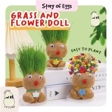 Boneka Tanaman Grass Doll – Horta Lucu Si Teman Belajar