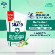 Biore Guard Body Wash Cair dengan Lemon Grass dan Peppermint Segar 800ml
