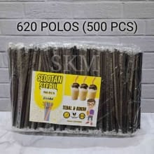 Sedotan Plastik Steril 6mm x 20cm | 500 PCS Higienis