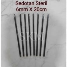 Sedotan Plastik Hitam Steril – 500 PCS, Ukuran 6mm x 20cm