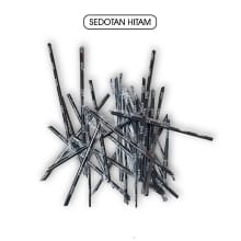 Paket 500 Pcs Sedotan Plastik Hitam Jumbo