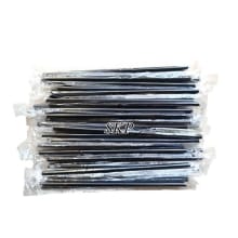 500 PCS Sedotan Plastik Hitam Runcing 6mmx20cm – Steril & Higienis