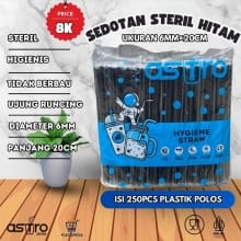 Sedotan Steril Rainbow AstroStraww 6mm x 20cm – 250 pcs Food Grade, Tebal dan Higienis