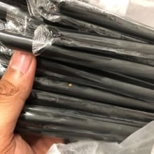 Sedotan Boba 100 Pcs – Higienis dan Steril 12mm x 21cm – Hitam