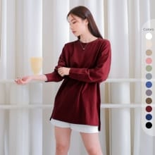 Atasan Oversize Isla Sita – T-shirt Wanita Lengan Panjang