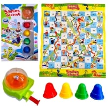 Dadu Penuh Warna Permainan Ular Tangga – Board Game Seru