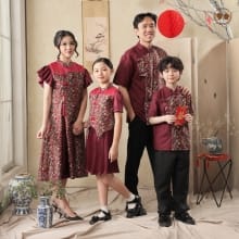 Set Keluarga Fei – Cheongsam Imlek untuk Anak & Dewasa