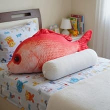 Bantal Boneka Ikan Kakap Merah Ukuran 100cm – Hadiah Ulang Tahun yang Unik!