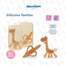 Teether Silikon Anti-Bakteri Karakter Giraffe dan Pisang
