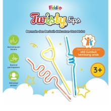Sedotan Spiral Wicara Unik | 3 Pcs Fiddlo Twisty Sips