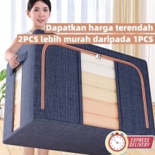 Kotak Penyimpanan Lipat 66L/110L – Organizer Stylish untuk Rumah