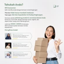 Kotak Makan Kertas L | Ukuran 18x11x5 cm | Kemasan Makanan Ramah Lingkungan