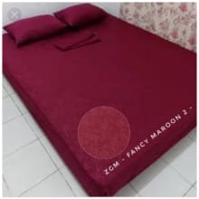Sprei Katun Polos Embos Set King Queen Single 180×200 160×200 120×200 – Termasuk Bantal & Guling