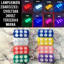 Lampu LED 6 Mata 2×3