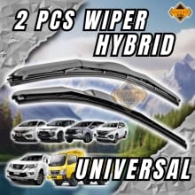 Wiper Kaca Mobil Hybrid Universal 2 Pcs – Bersihkan Kaca Mobil Anda dengan Sempurna!